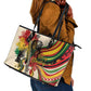 Reggae Soul B.Marley Grungy Leather Tote Bag Get Up Stand Up - African Pride