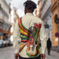 Reggae Soul B.Marley Grungy Long Sleeve Button Shirt Get Up Stand Up - African Pride