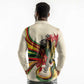 Reggae Soul B.Marley Grungy Long Sleeve Polo Shirt Get Up Stand Up - African Pride