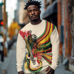 Reggae Soul B.Marley Grungy Long Sleeve Shirt Get Up Stand Up - African Pride