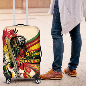 Reggae Soul B.Marley Grungy Luggage Cover Get Up Stand Up - African Pride