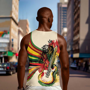 Reggae Soul B.Marley Grungy Men Tank Top Get Up Stand Up - African Pride