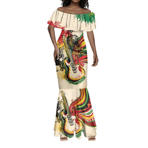 Reggae Soul B.Marley Grungy Mermaid Dress Get Up Stand Up - African Pride