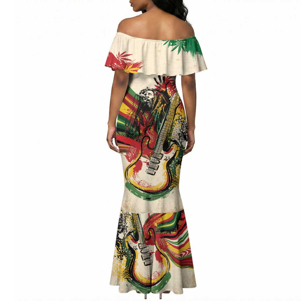 Reggae Soul B.Marley Grungy Mermaid Dress Get Up Stand Up - African Pride