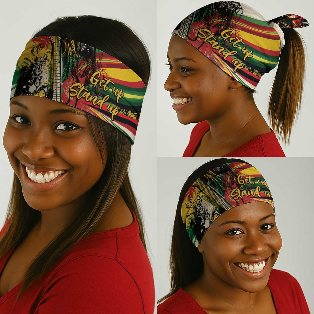 Reggae Soul B.Marley Grungy Neck Gaiter Get Up Stand Up - African Pride