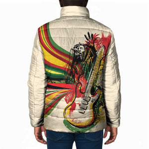 Reggae Soul B.Marley Grungy Padded Jacket Get Up Stand Up - African Pride