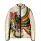 Reggae Soul B.Marley Grungy Padded Jacket Get Up Stand Up - African Pride
