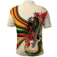 Reggae Soul B.Marley Grungy Polo Shirt Get Up Stand Up - African Pride
