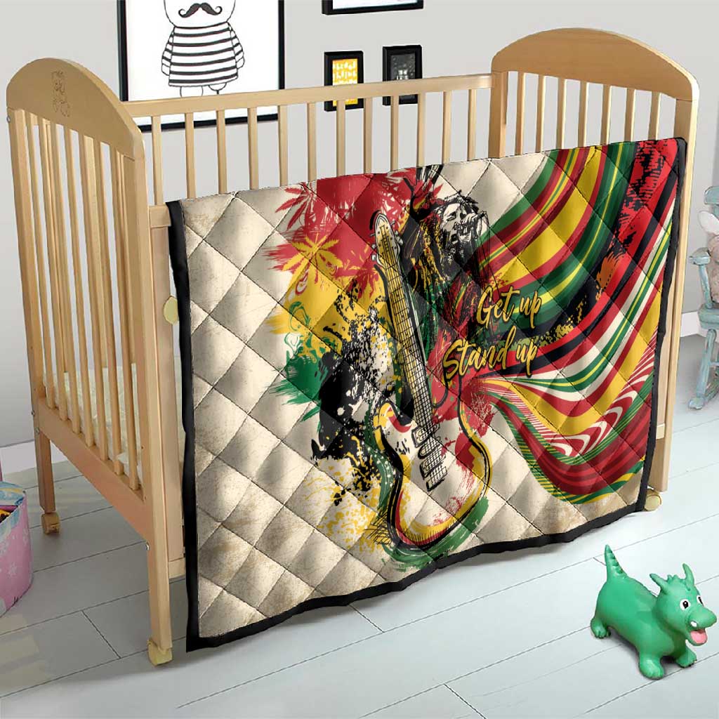 Reggae Soul B.Marley Grungy Quilt Get Up Stand Up - African Pride
