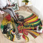 Reggae Soul B.Marley Grungy Round Carpet Get Up Stand Up - African Pride