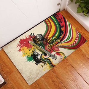 Reggae Soul B.Marley Grungy Rubber Doormat Get Up Stand Up - African Pride
