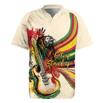 Reggae Soul B.Marley Grungy Rugby Jersey Get Up Stand Up - African Pride
