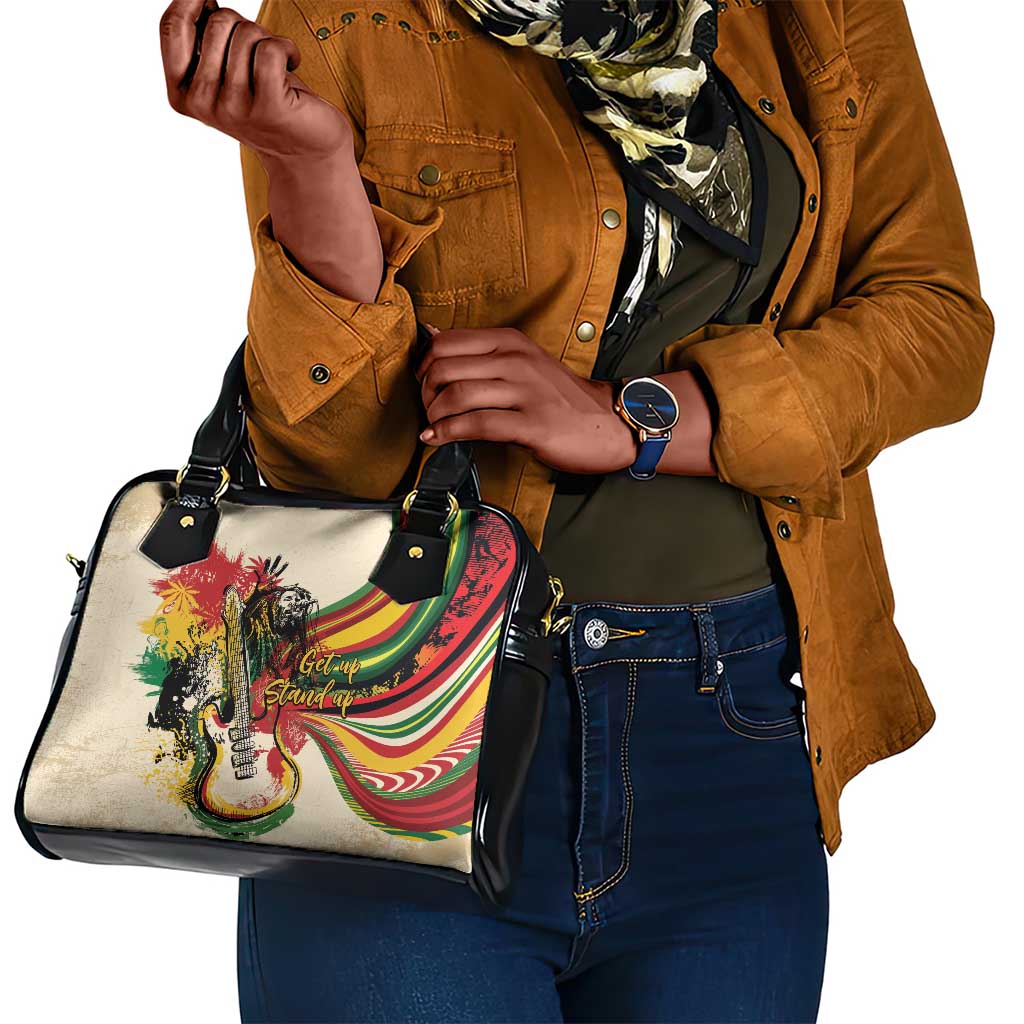 Reggae Soul B.Marley Grungy Shoulder Handbag Get Up Stand Up - African Pride