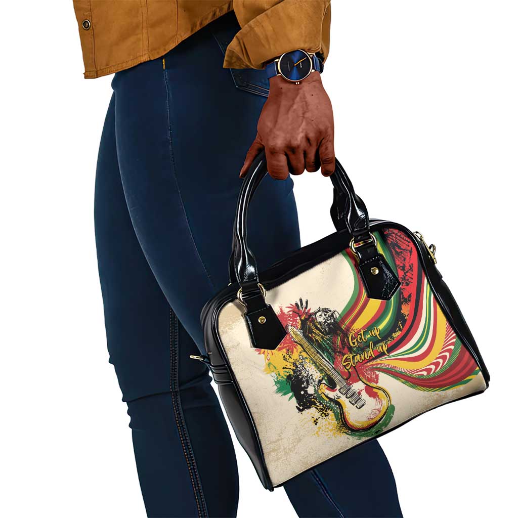 Reggae Soul B.Marley Grungy Shoulder Handbag Get Up Stand Up - African Pride