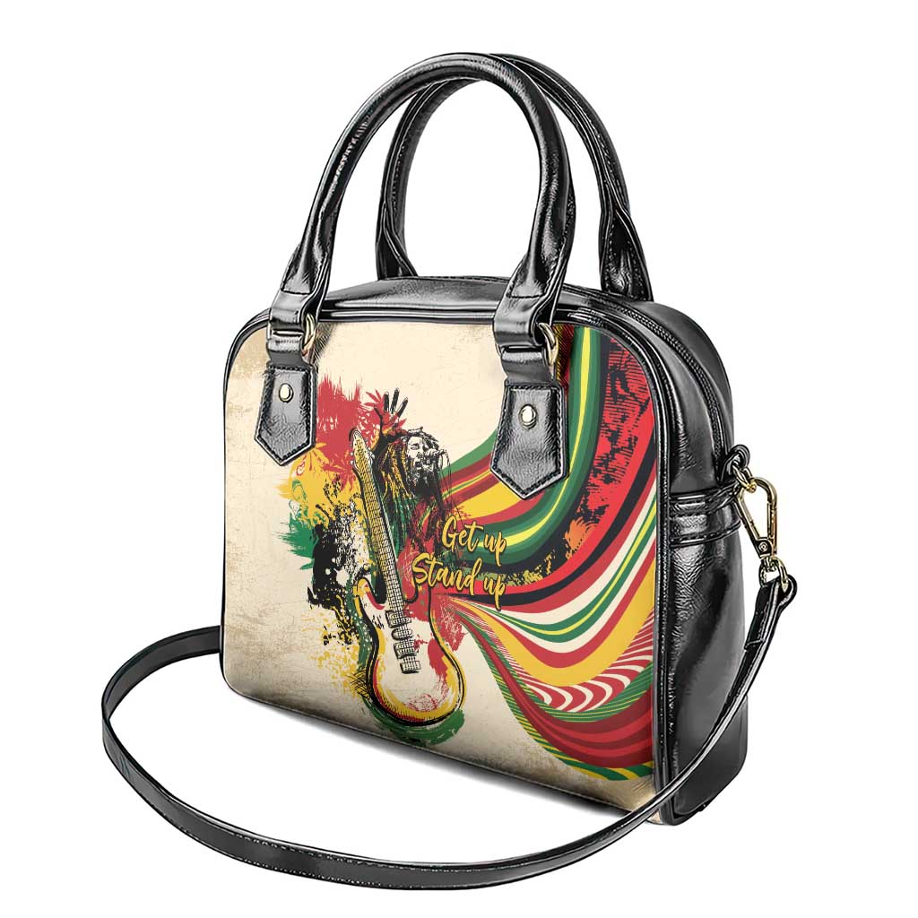 Reggae Soul B.Marley Grungy Shoulder Handbag Get Up Stand Up - African Pride