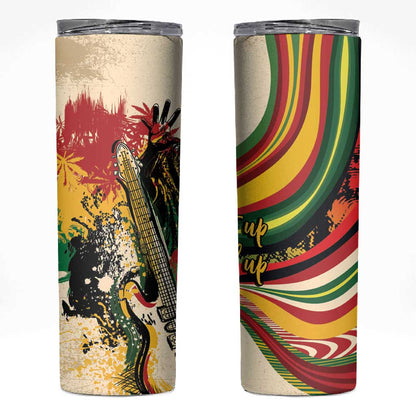 Reggae Soul B.Marley Grungy Skinny Tumbler Get Up Stand Up - African Pride