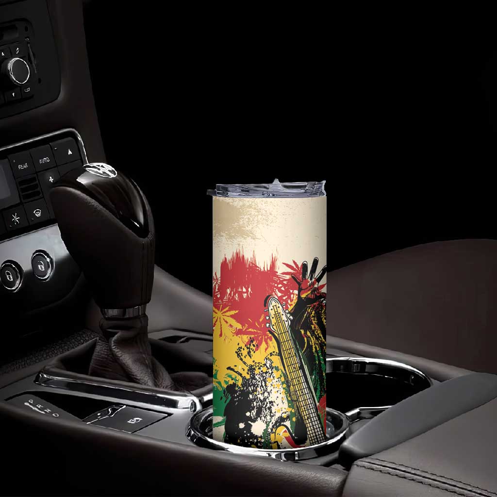 Reggae Soul B.Marley Grungy Skinny Tumbler Get Up Stand Up - African Pride
