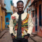 Reggae Soul B.Marley Grungy Sleeve Zip Bomber Jacket Get Up Stand Up - African Pride