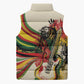 Reggae Soul B.Marley Grungy Sleeveless Puffer Jacket Get Up Stand Up - African Pride