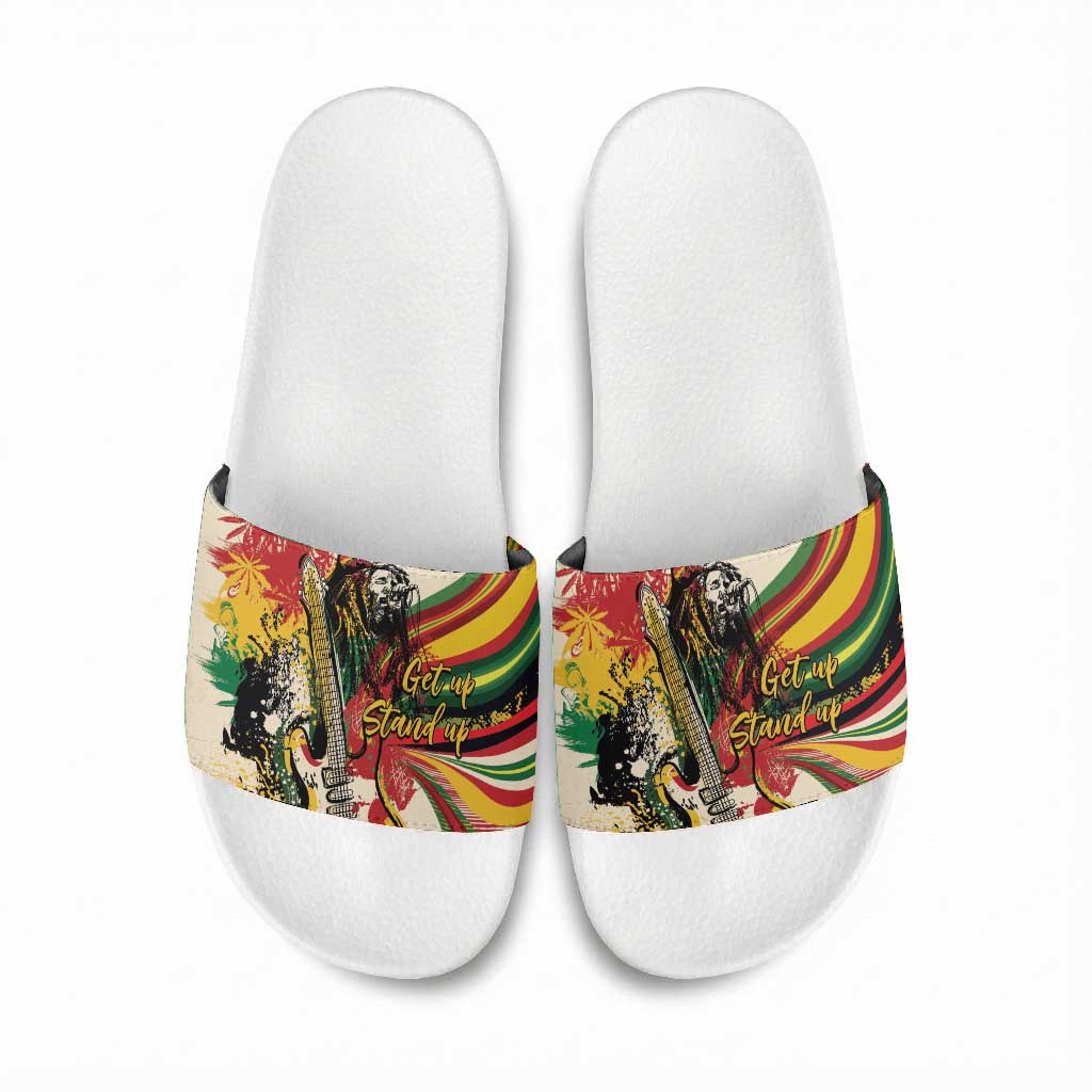 Reggae Soul B.Marley Grungy Slide Sandals Get Up Stand Up - African Pride