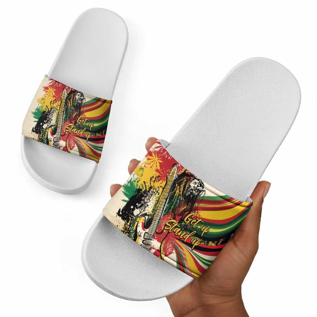 Reggae Soul B.Marley Grungy Slide Sandals Get Up Stand Up - African Pride