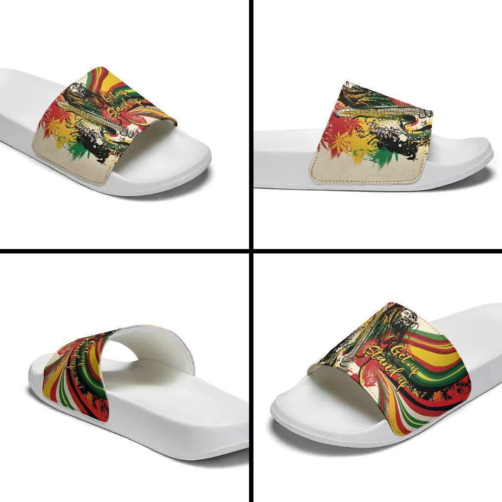 Reggae Soul B.Marley Grungy Slide Sandals Get Up Stand Up - African Pride