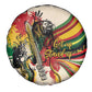 Reggae Soul B.Marley Grungy Spare Tire Cover Get Up Stand Up - African Pride
