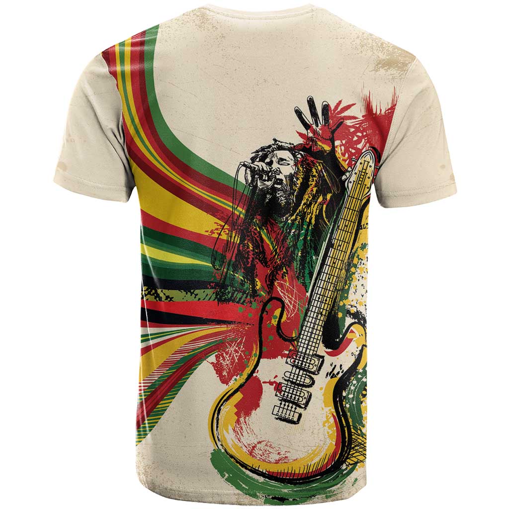 Reggae Soul B.Marley Grungy T shirt Get Up Stand Up - African Pride
