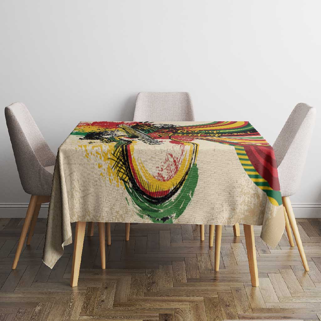 Reggae Soul B.Marley Grungy Tablecloth Get Up Stand Up - African Pride