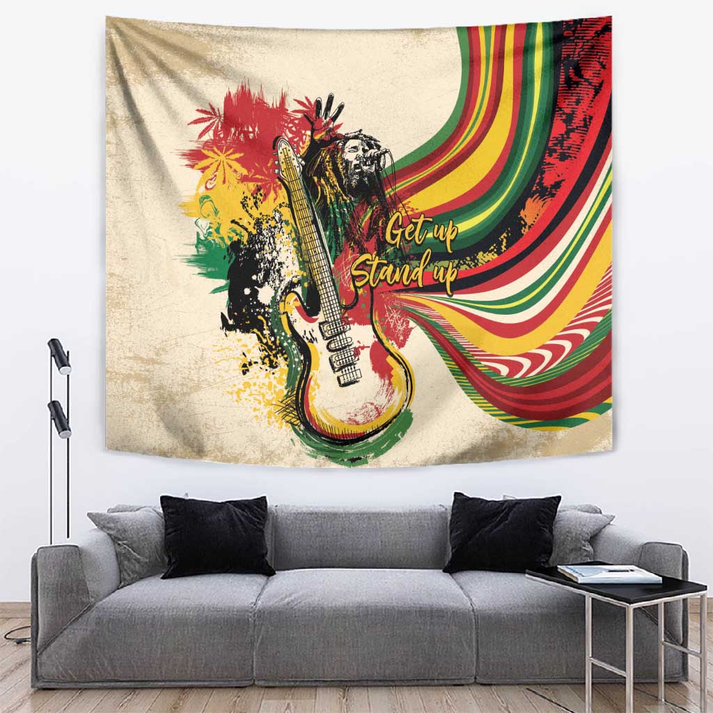 Reggae Soul B.Marley Grungy Tapestry Get Up Stand Up - African Pride