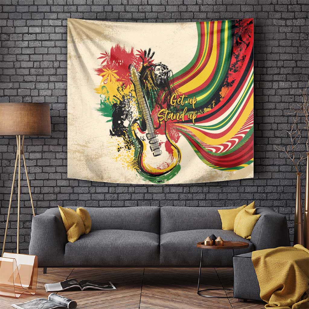 Reggae Soul B.Marley Grungy Tapestry Get Up Stand Up - African Pride