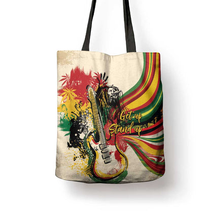 Reggae Soul B.Marley Grungy Tote Bag Get Up Stand Up - African Pride