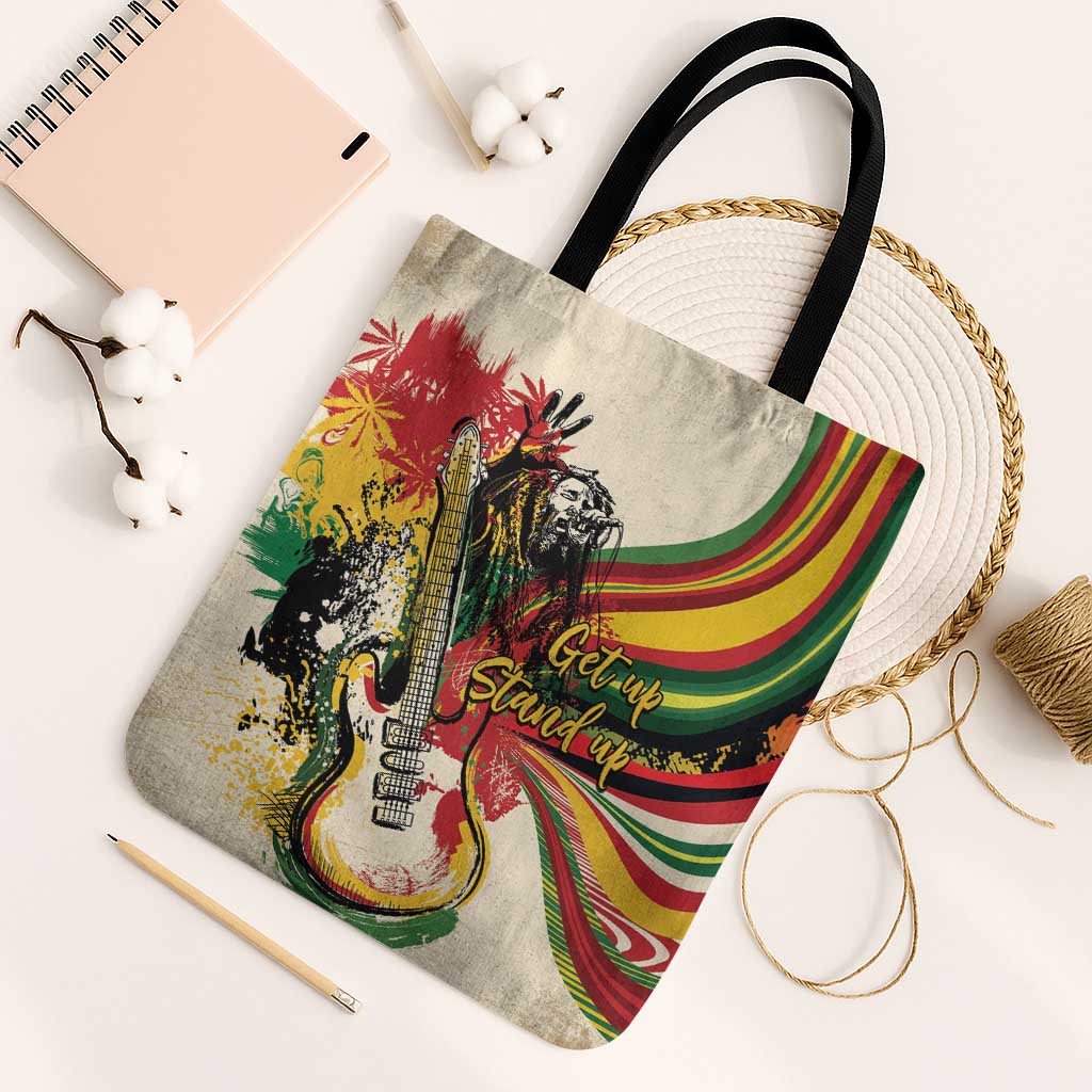 Reggae Soul B.Marley Grungy Tote Bag Get Up Stand Up - African Pride