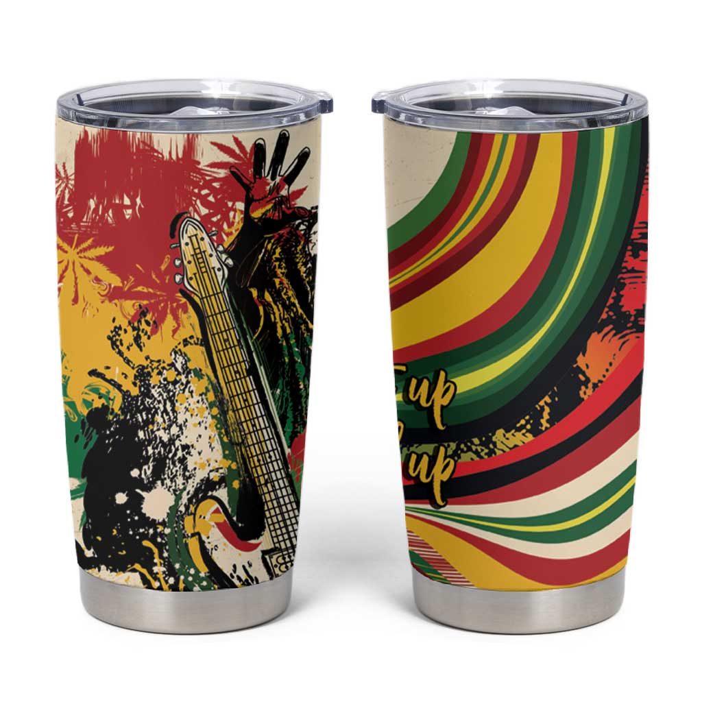 Reggae Soul B.Marley Grungy Tumbler Cup Get Up Stand Up - African Pride