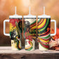Reggae Soul B.Marley Grungy Tumbler With Handle Get Up Stand Up - African Pride