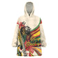Reggae Soul B.Marley Grungy Wearable Blanket Hoodie Get Up Stand Up - African Pride