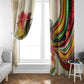 Reggae Soul B.Marley Grungy Window Curtain Get Up Stand Up - African Pride