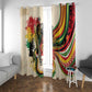 Reggae Soul B.Marley Grungy Window Curtain Get Up Stand Up - African Pride