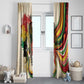 Reggae Soul B.Marley Grungy Window Curtain Get Up Stand Up - African Pride