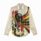 Reggae Soul B.Marley Grungy Women Casual Shirt Get Up Stand Up - African Pride