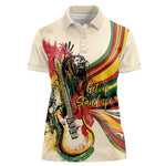 Reggae Soul B.Marley Grungy Women Polo Shirt Get Up Stand Up - African Pride