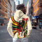 Reggae Soul B.Marley Grungy Zip Hoodie Get Up Stand Up - African Pride