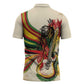 Reggae Soul B.Marley Grungy Zipper Polo Shirt Get Up Stand Up - African Pride