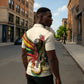 Reggae Soul B.Marley Grungy Zipper Polo Shirt Get Up Stand Up - African Pride