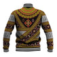 Cameroon Bamenda Toghu Inspired Baseball Jacket Classic Motifs