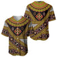 Cameroon Bamenda Toghu Inspired Baseball Jersey Classic Motifs