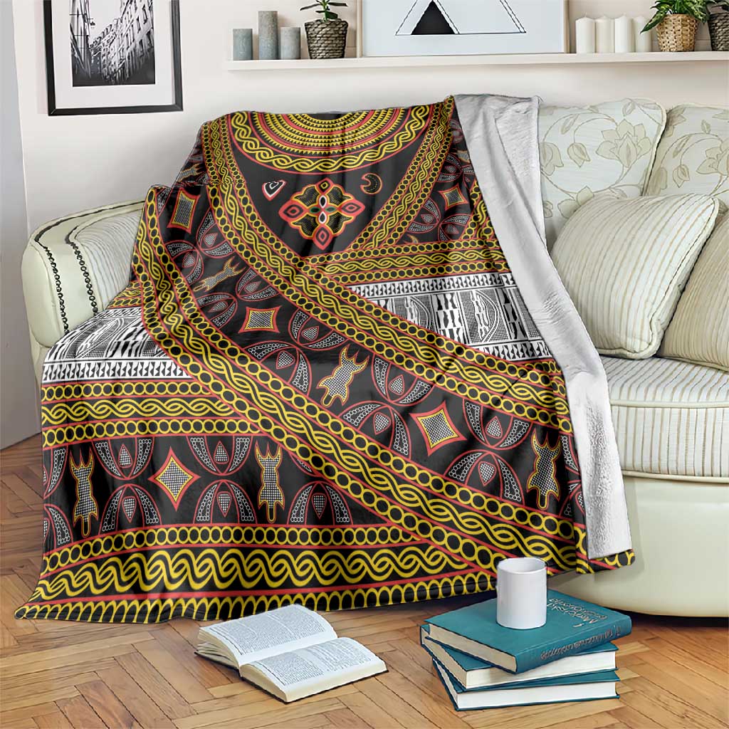 Cameroon Bamenda Toghu Inspired Blanket Classic Motifs