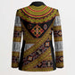 Cameroon Bamenda Toghu Inspired Blazer Classic Motifs