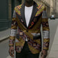 Cameroon Bamenda Toghu Inspired Blazer Classic Motifs