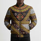 Cameroon Bamenda Toghu Inspired Bomber Puffer Jacket Classic Motifs